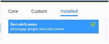 Installed tab on the Plugins